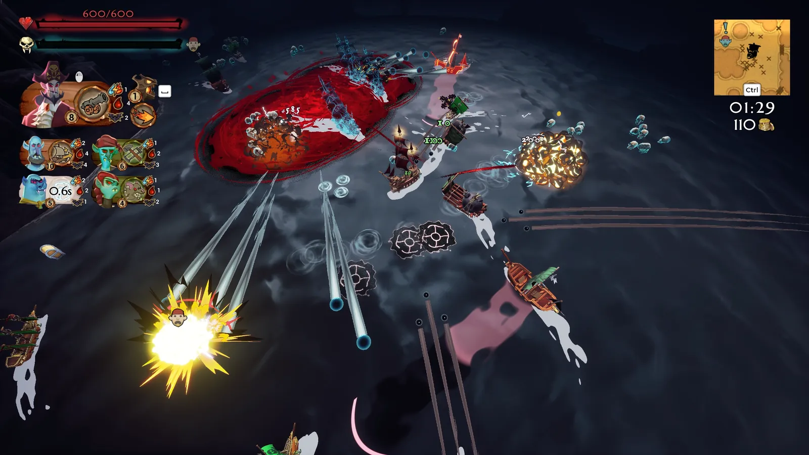 Outsail the Sun gameplay: bullet-heaven combat